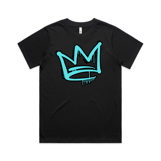 Aqua Front Crown - Womens Longer Tee