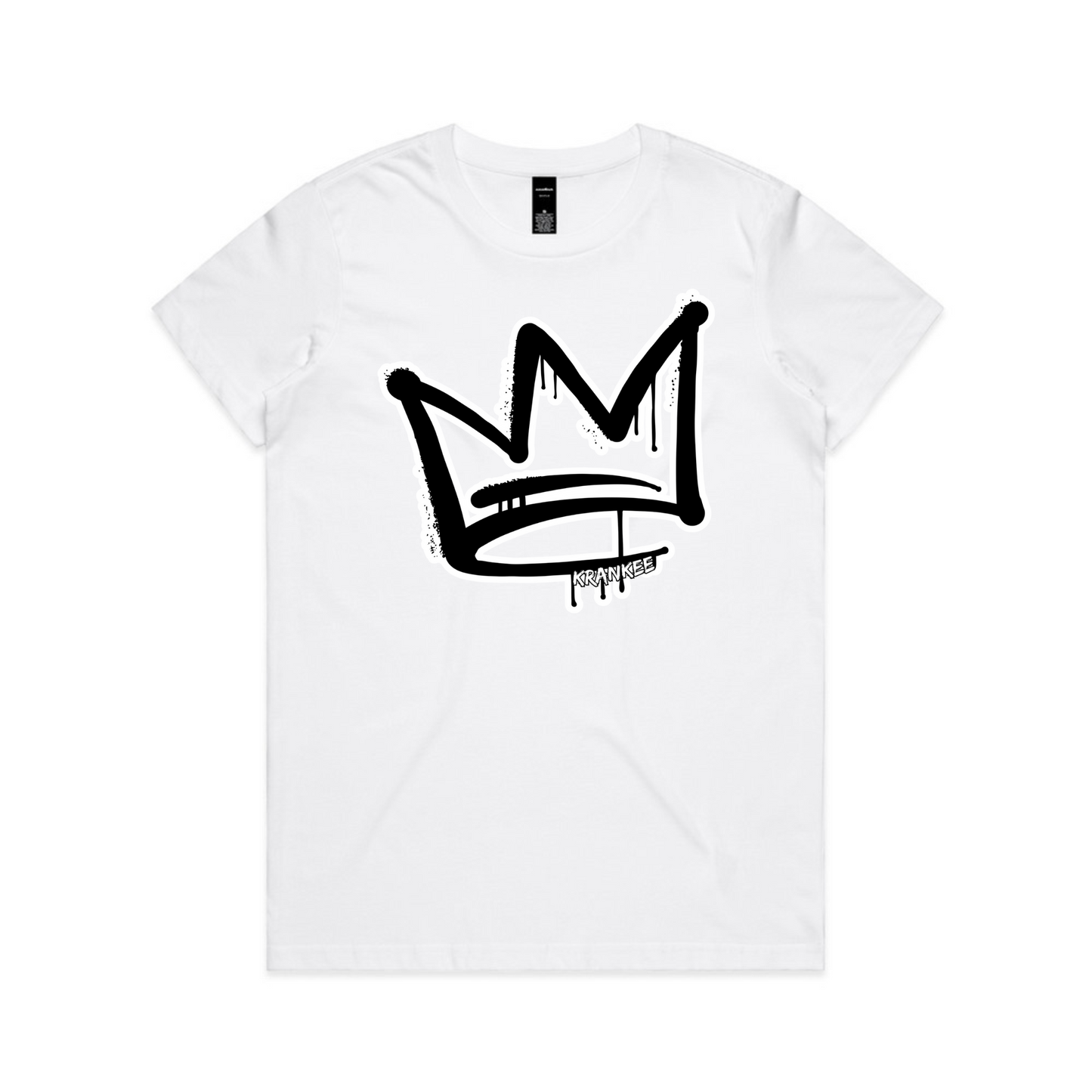 B/W Front Crown - Womens Longer Tee