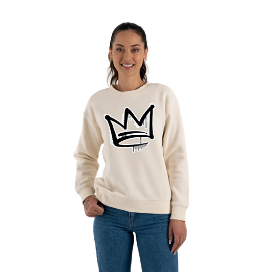 B/W Front Crown - Womens Crew Neck