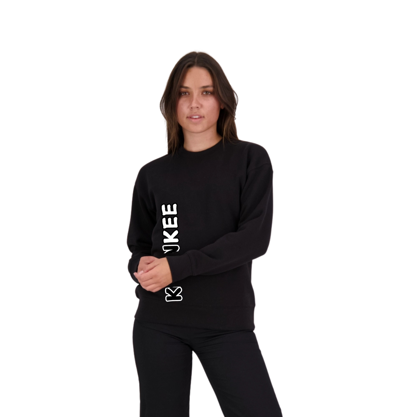 B/W Krankee Split - Womens Crew Neck