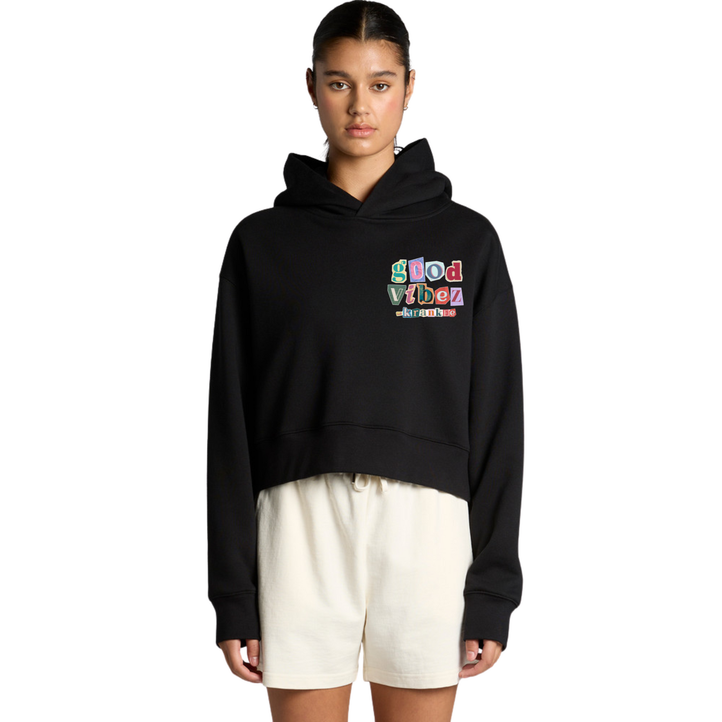 Good Vibez - Womens Crop Hoodie