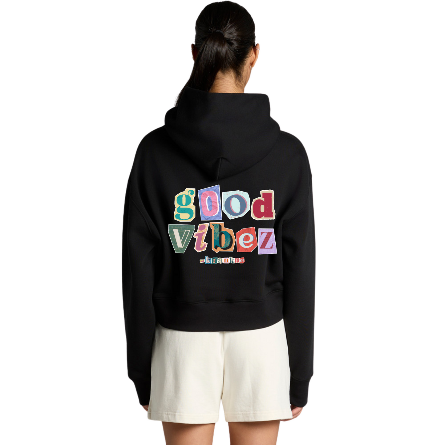 Good Vibez - Womens Crop Hoodie