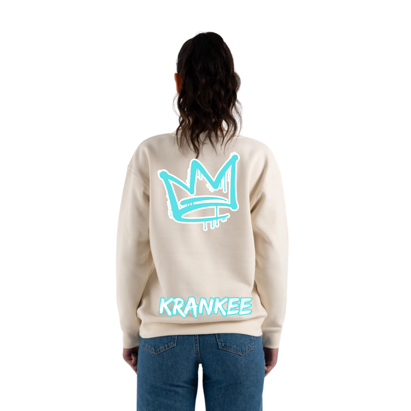 Aqua Back Crown - Womens Crew Neck
