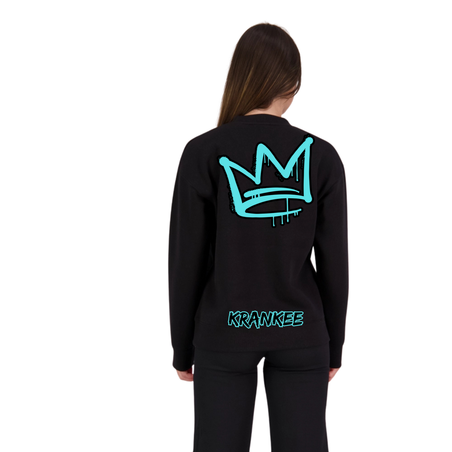 Aqua Back Crown - Womens Crew Neck