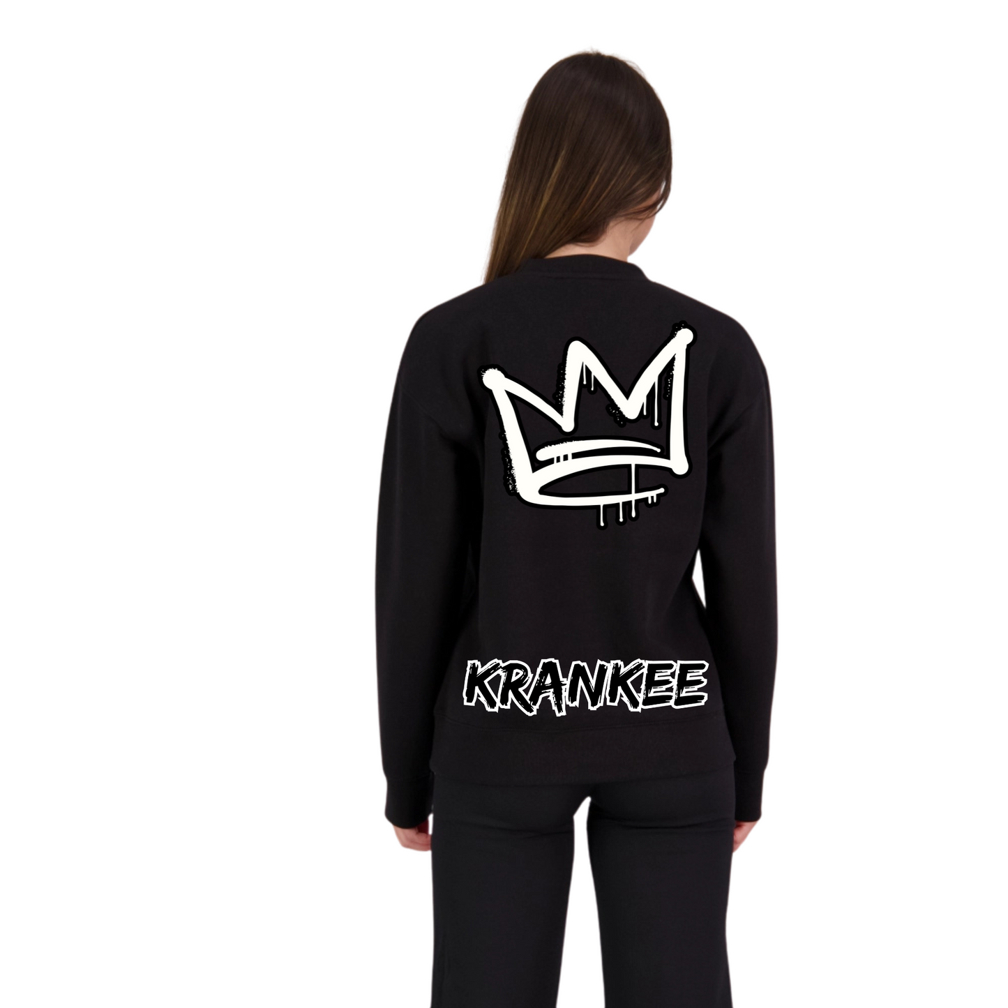 B/W Back Crown - Womens Crew Neck