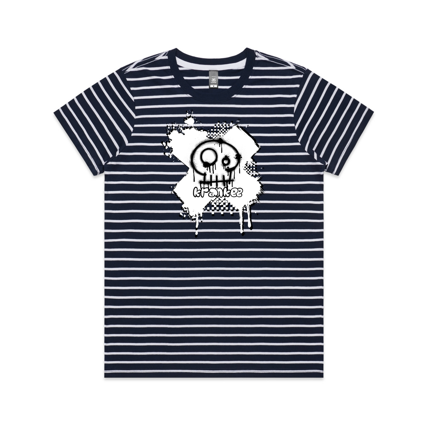 Womens Spray Paint Stripe Tee