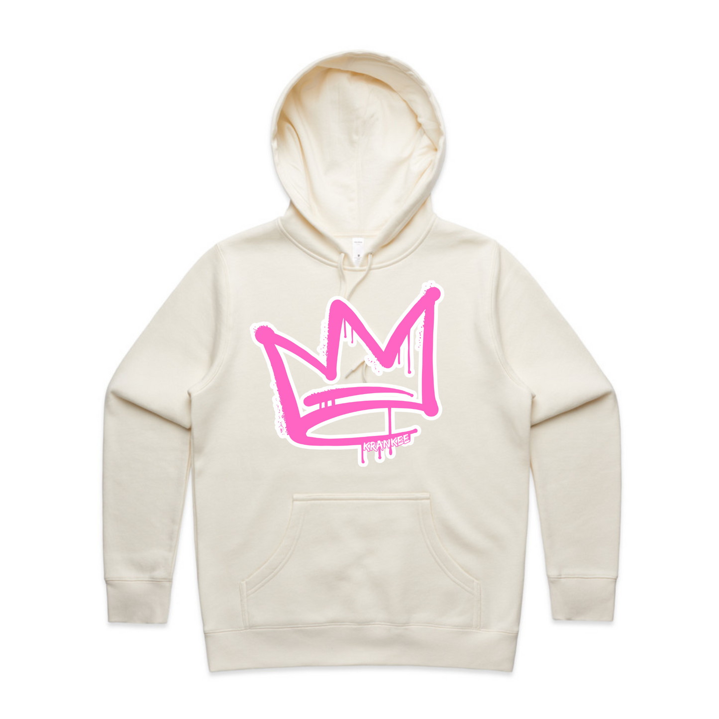 Pink Front Crown - Womens Staple Hoodie