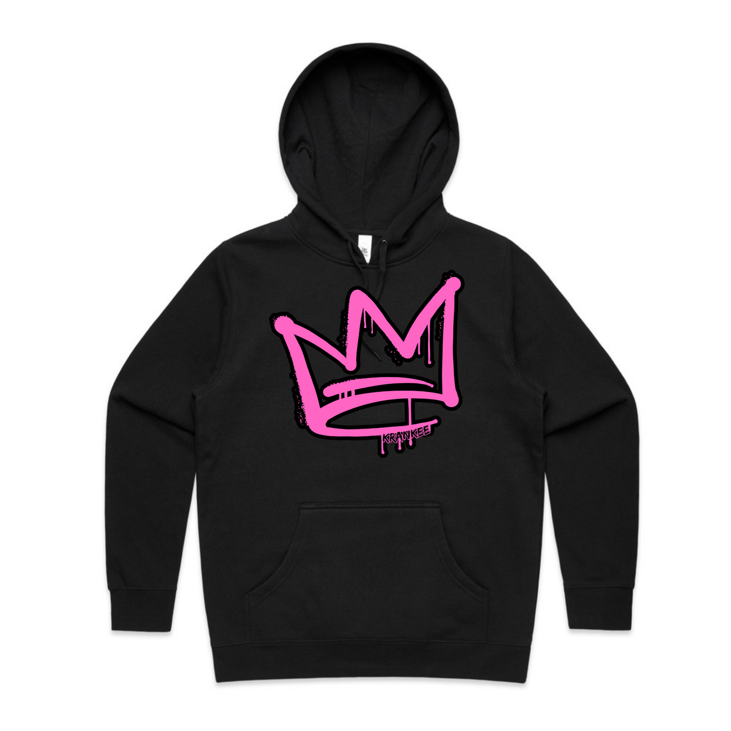 Pink Front Crown - Womens Staple Hoodie