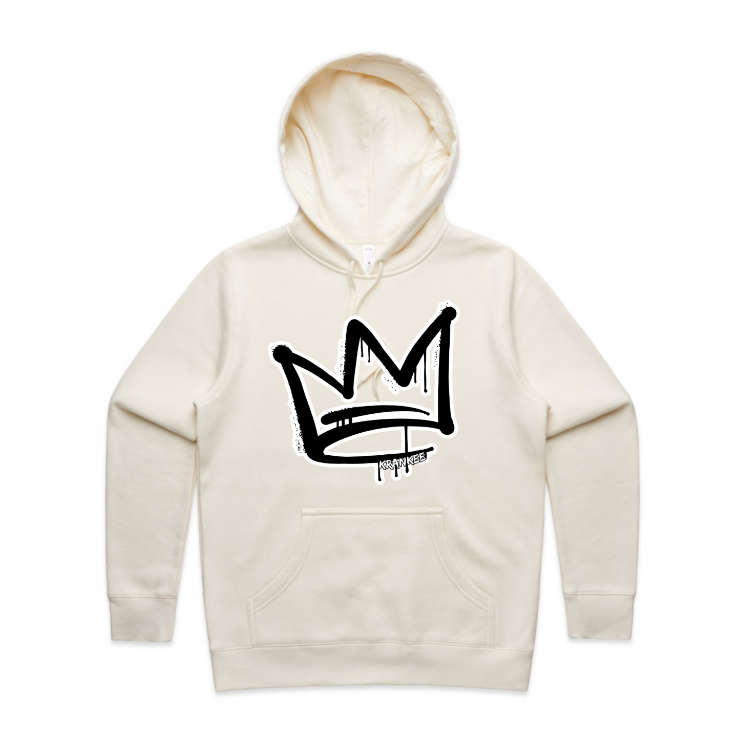B/W Front Crown - Womens Staple Hoodie
