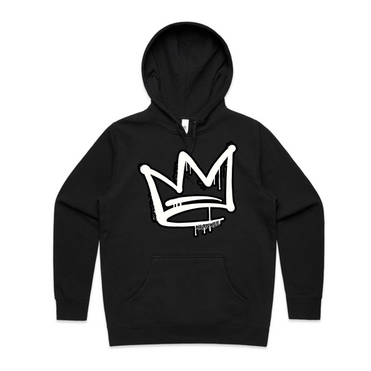 B/W Front Crown - Womens Staple Hoodie