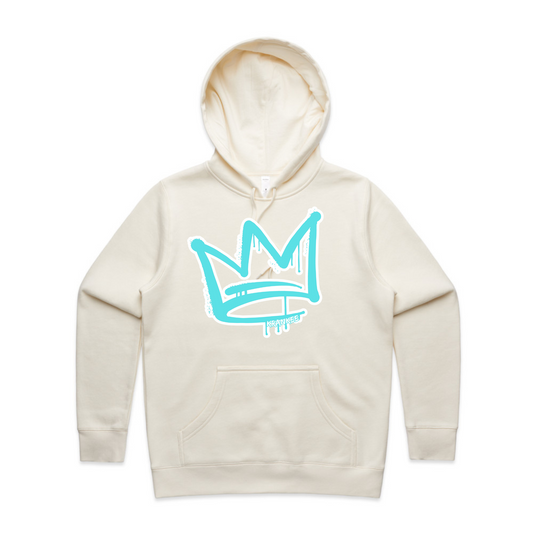 Aqua Front Crown - Womens Staple Hoodie