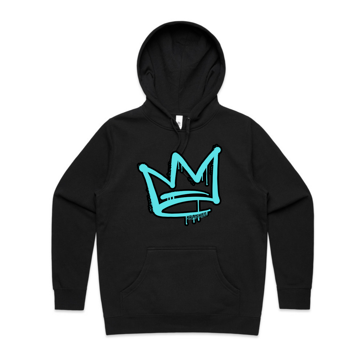 Aqua Front Crown - Womens Staple Hoodie