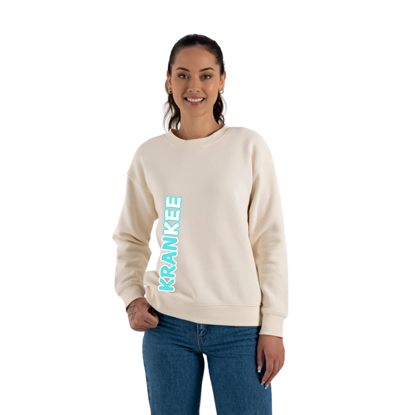 Aqua Krankee Split - Womens Crew Neck