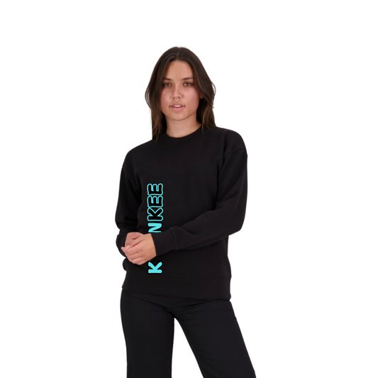 Aqua Krankee Split - Womens Crew Neck