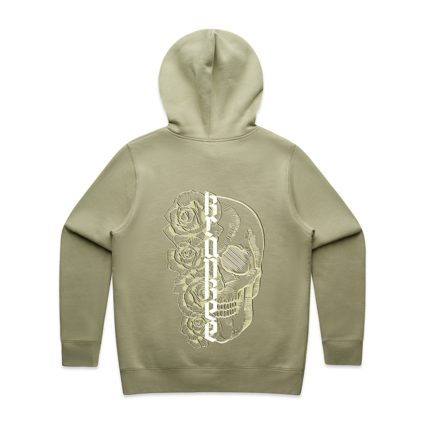 Womens Metallic Skull Hoodie