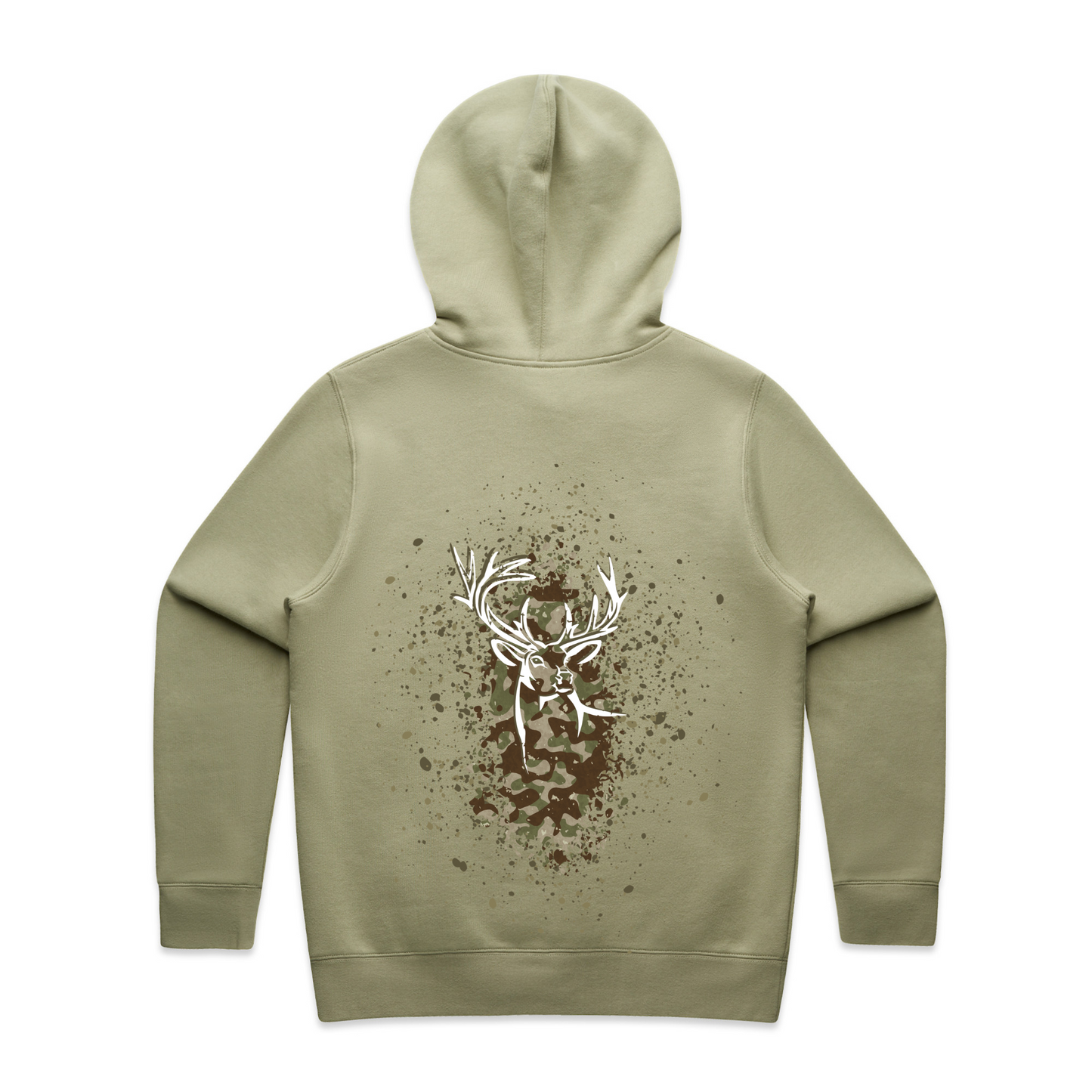 Womens Camo Back Hoodie