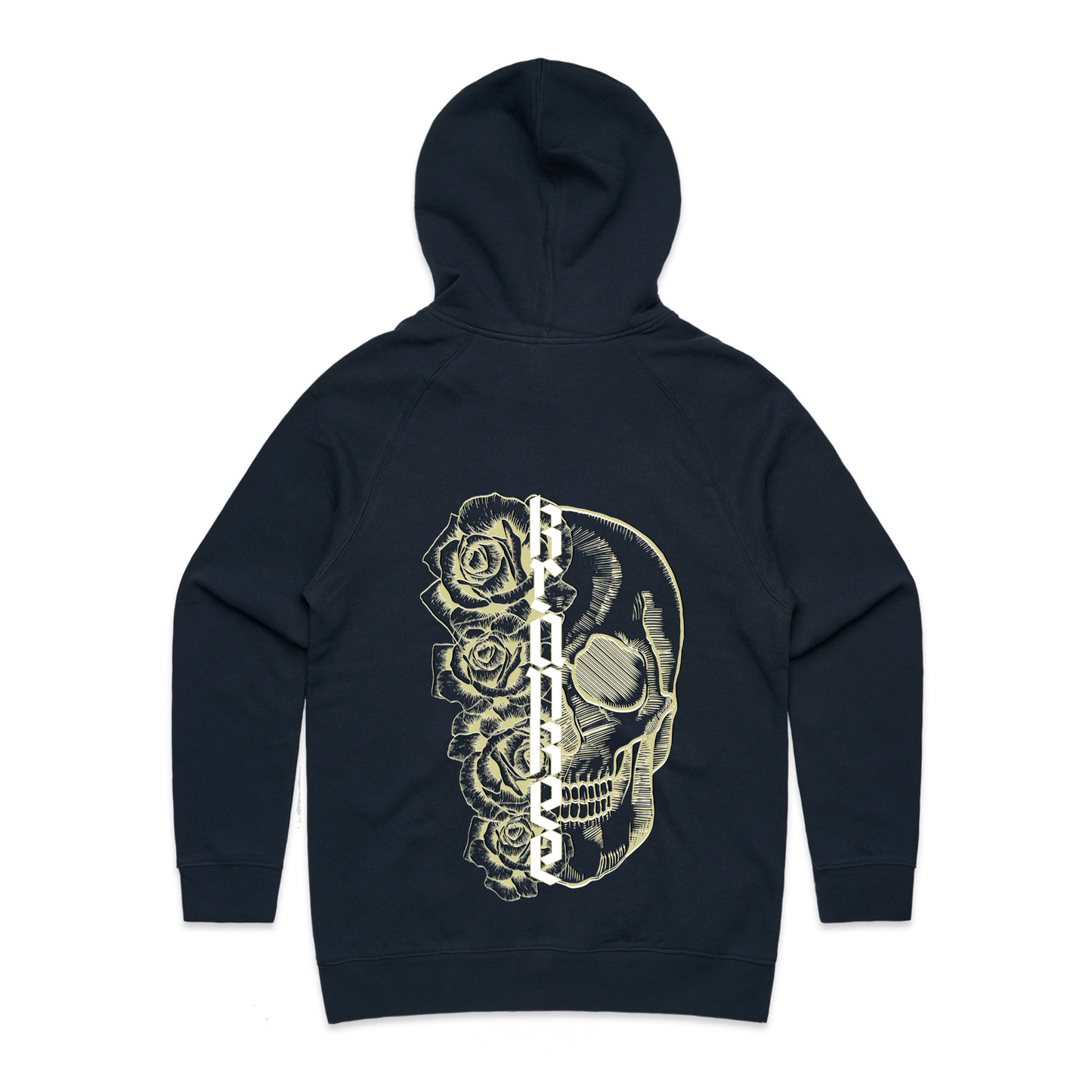 Womens Metallic Skull Hoodie