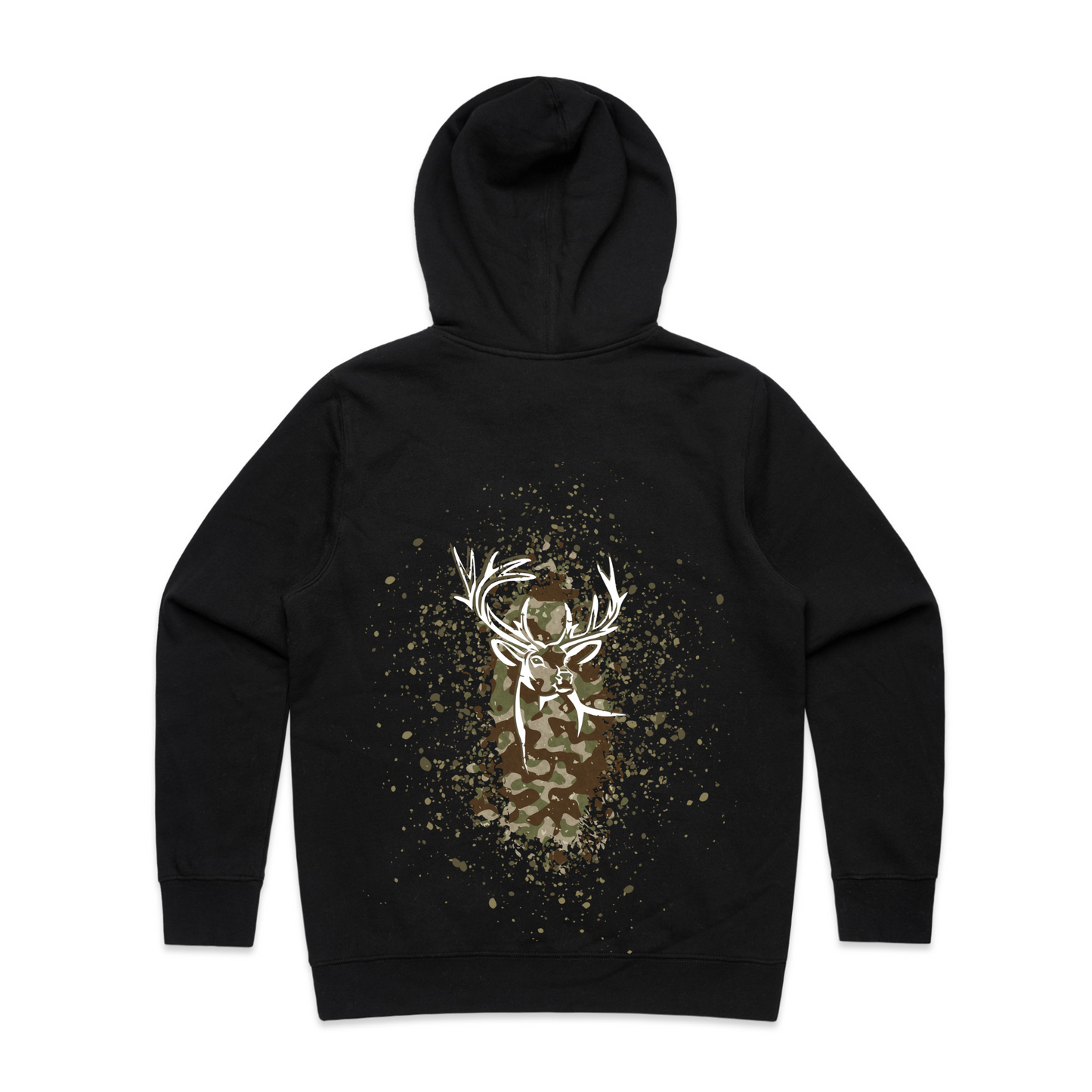 Womens Camo Back Hoodie