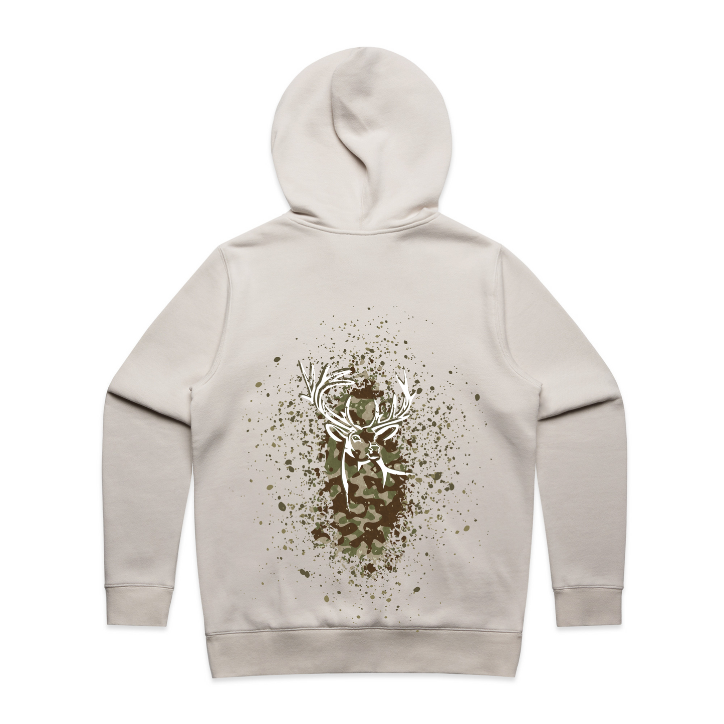 Womens Camo Back Hoodie