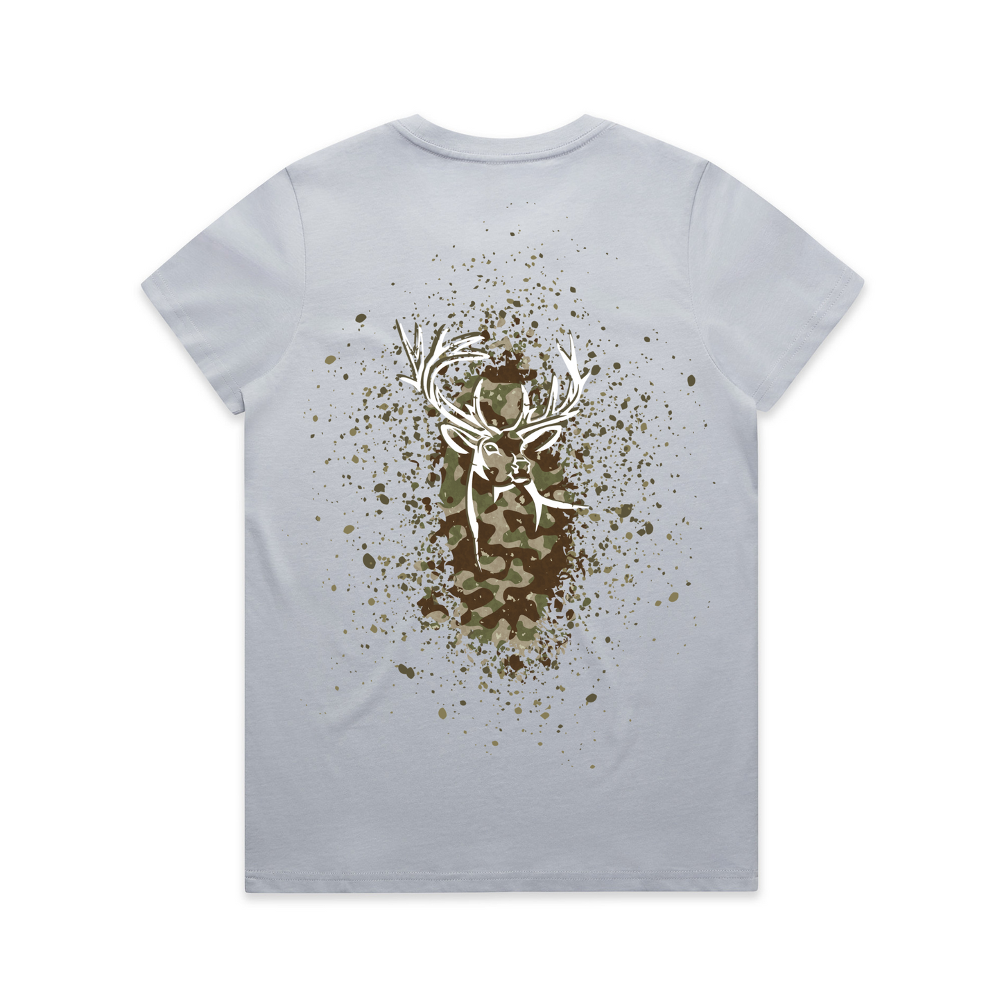 Womens Camo Back Tee