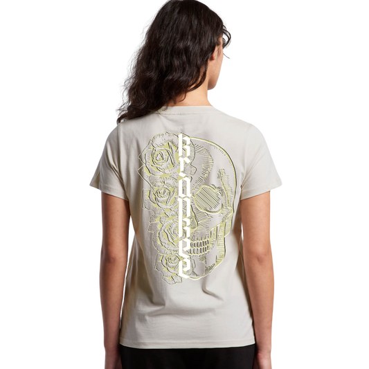 Womens Metallic Skull Tee