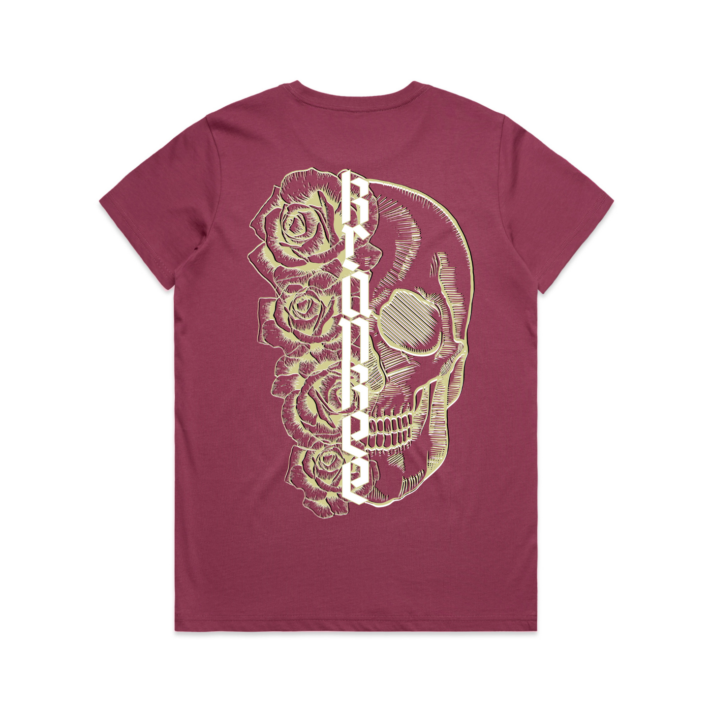 Womens Metallic Skull Tee