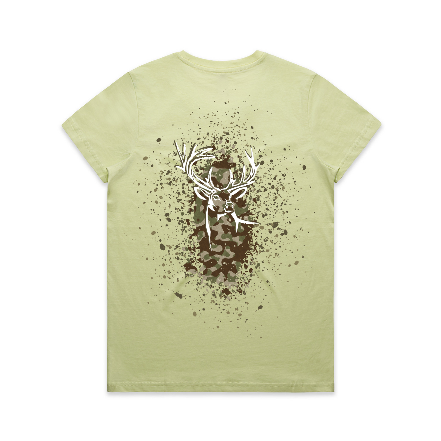 Womens Camo Back Tee