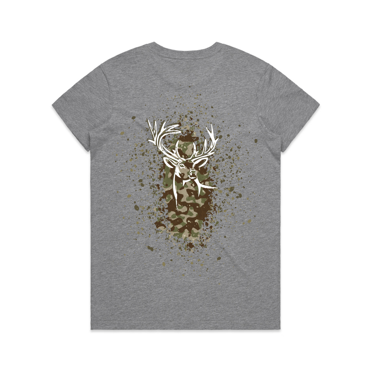 Womens Camo Back Tee