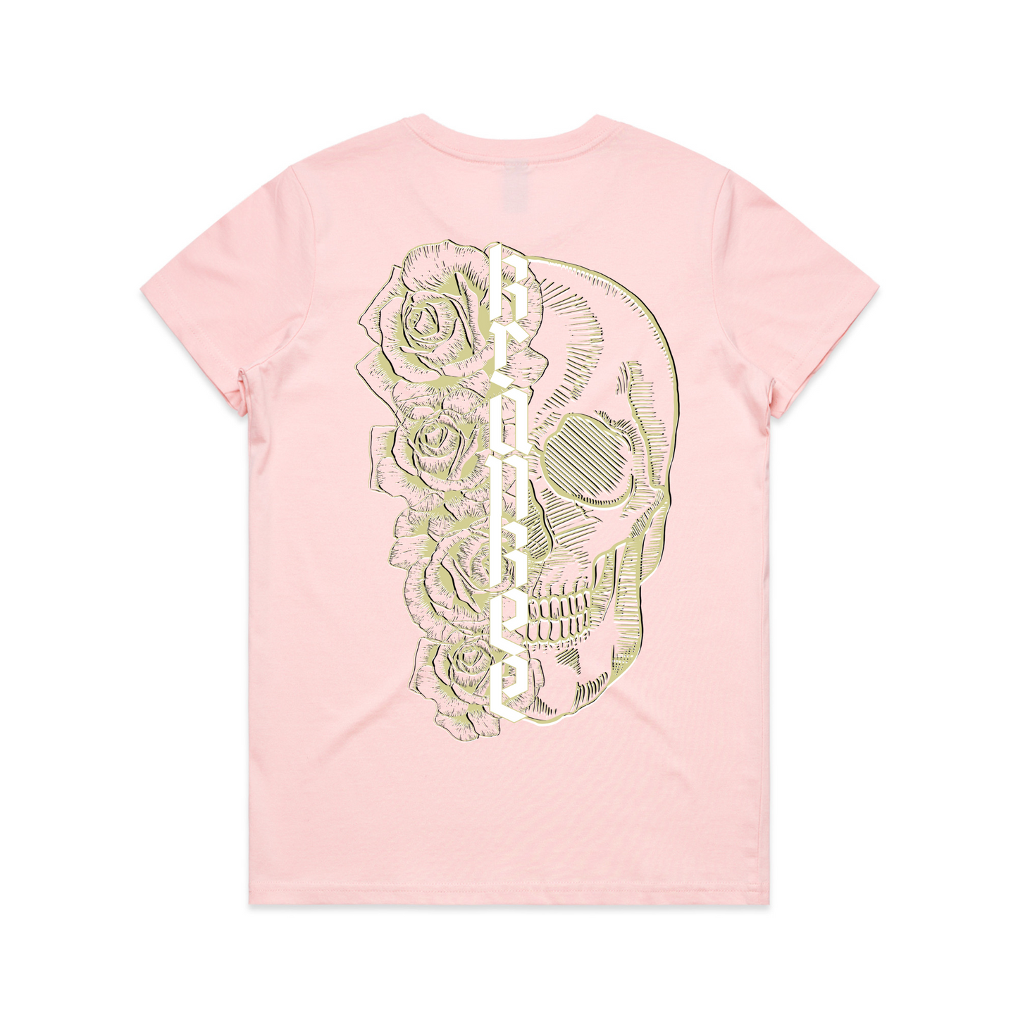 Womens Metallic Skull Tee