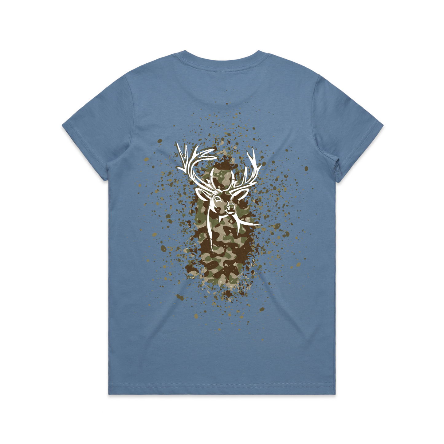 Womens Camo Back Tee