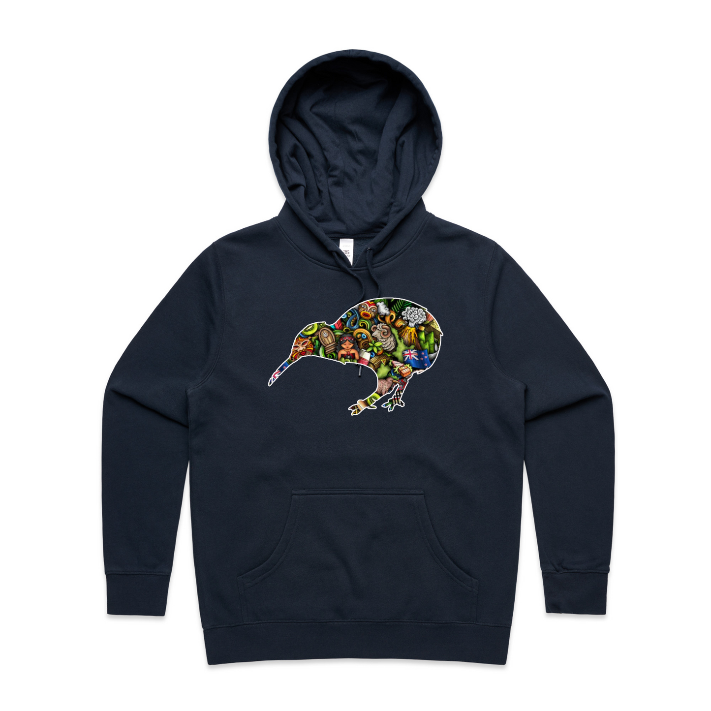 Womens Kiwi Collage Hoodie