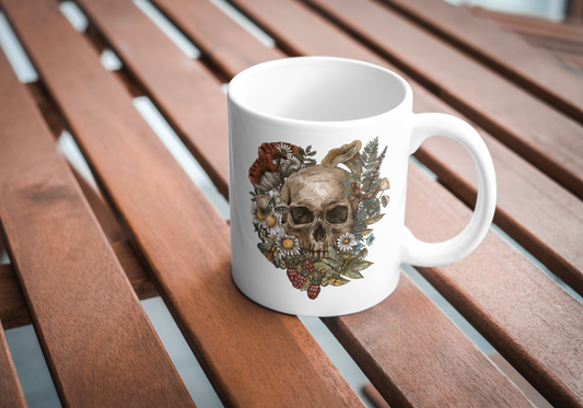 Krankee Flora Skull - Mug
