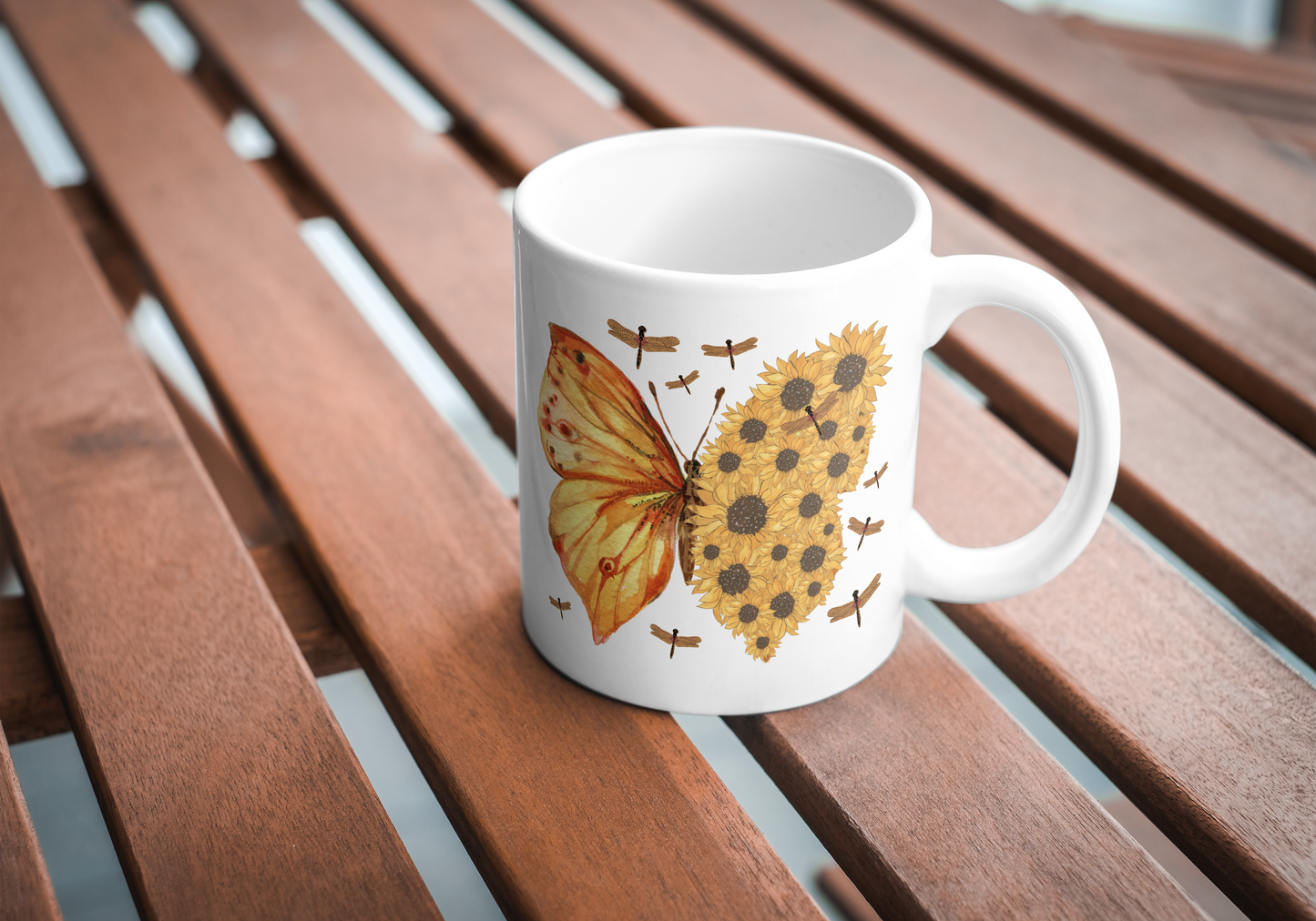 Krankee Flutterby Sunflower - Mug