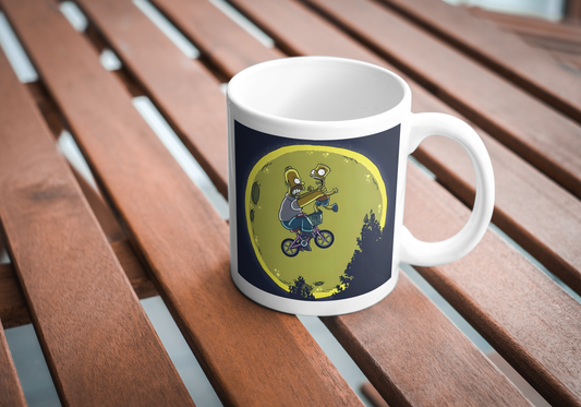 Homer & Bart Bike - Mug