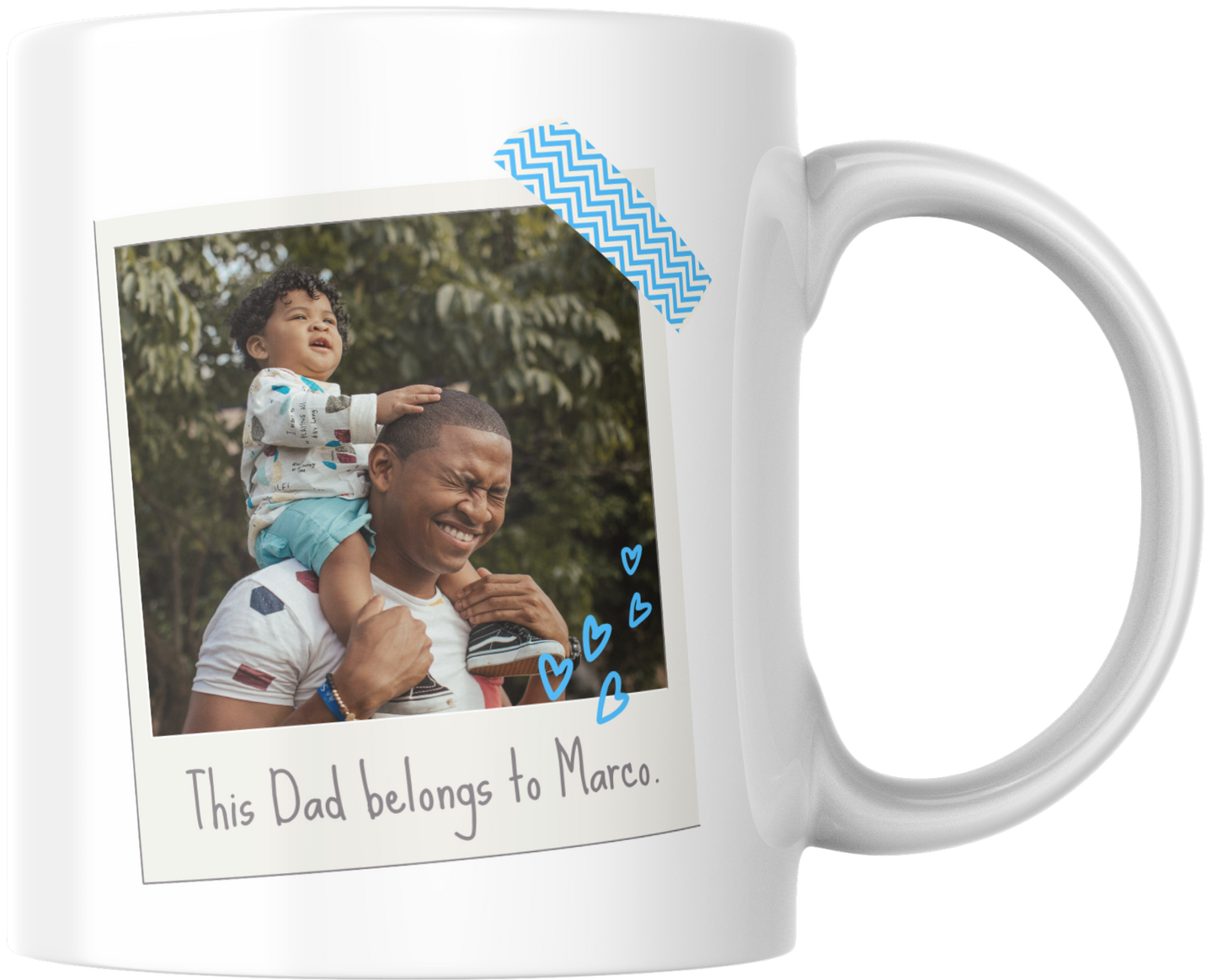 Polaroid Dad Photo - Mug