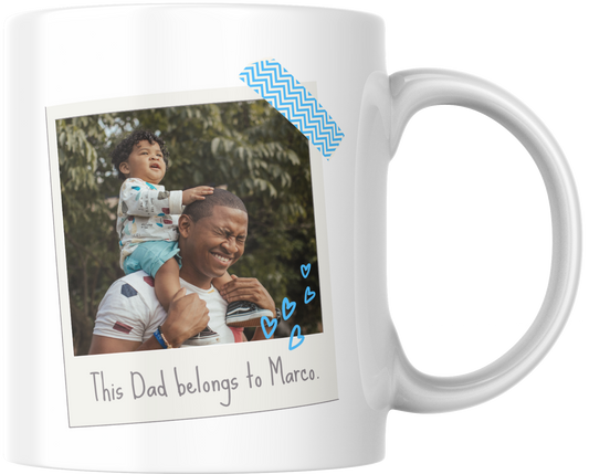 Polaroid Dad Photo - Mug