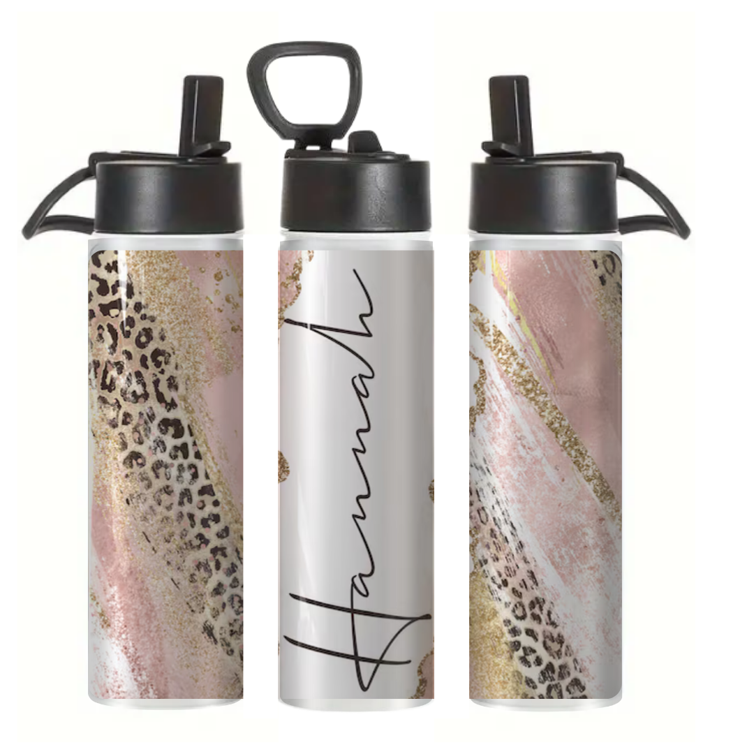 Leopard Slice Name - Tumbler & Bottle