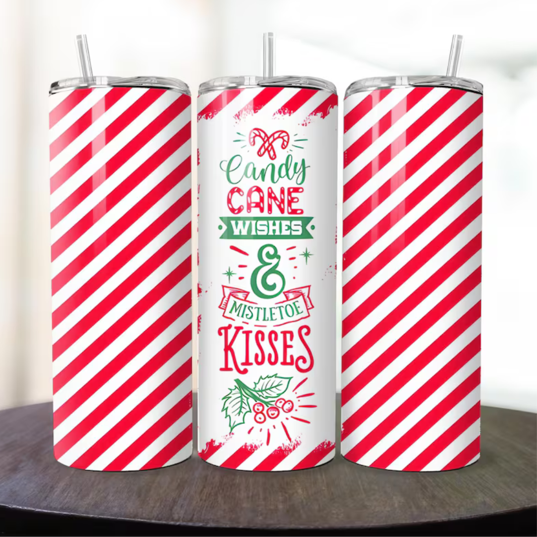 Mistletoe Kisses XMAS - Tumbler & Bottle
