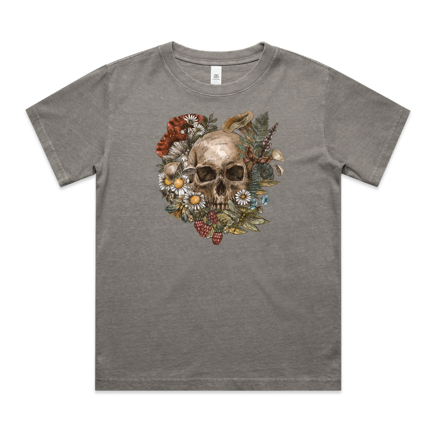 Kids Wild Flora Skull Heavy Tee