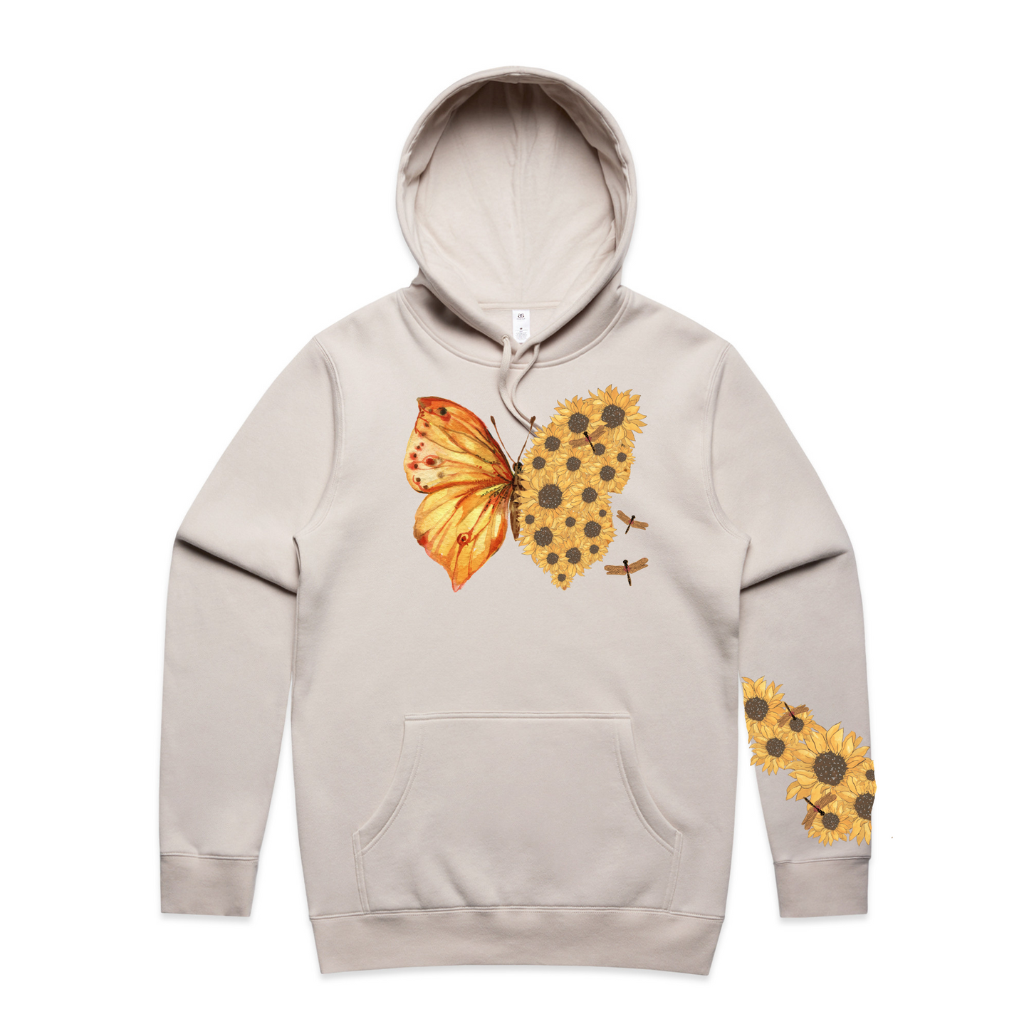Mens Flutterby Sunflower Hoodie