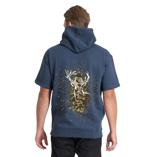 Unisex Camo Back Hoodie Tee