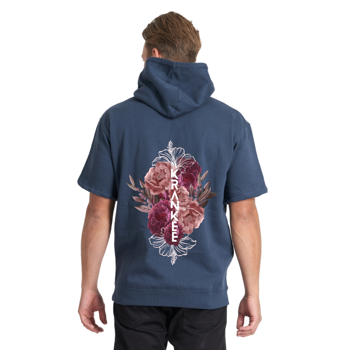 Unisex Floral Back Hoodie Tee