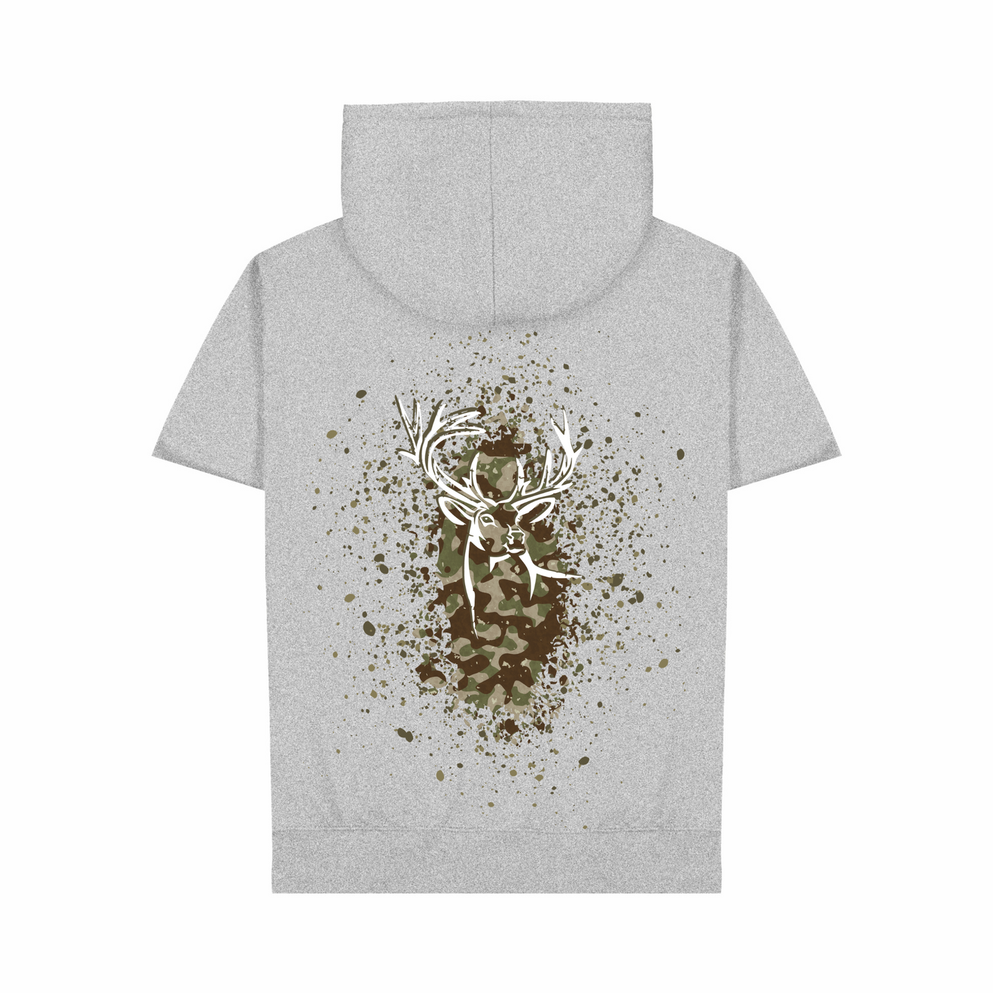 Unisex Camo Back Hoodie Tee