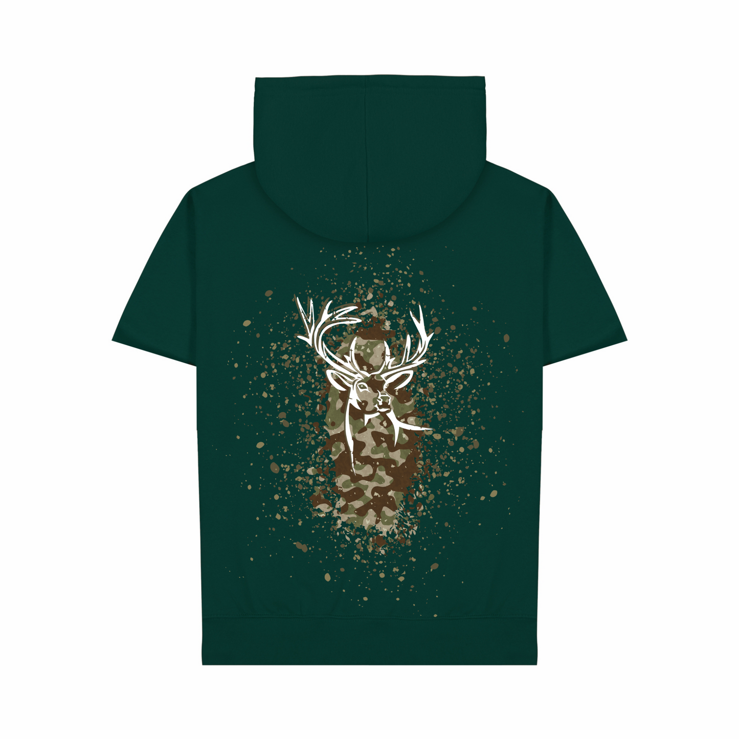 Unisex Camo Back Hoodie Tee