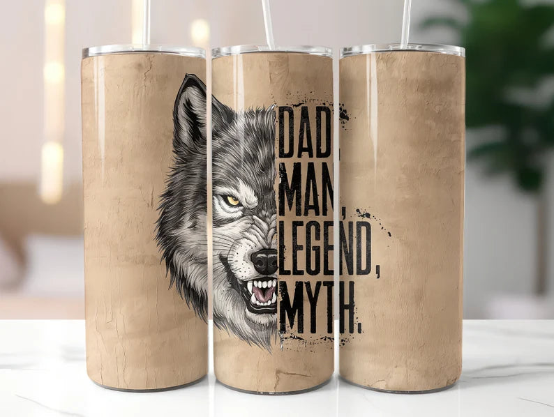 Wolf Dad Legend - Tumbler & Bottle