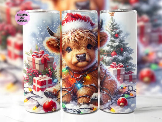 Highland Cow XMAS - Tumbler & Bottle