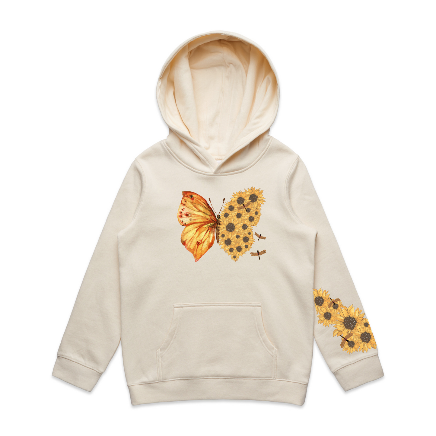 Kids Flutterby Sunflower Hoodie