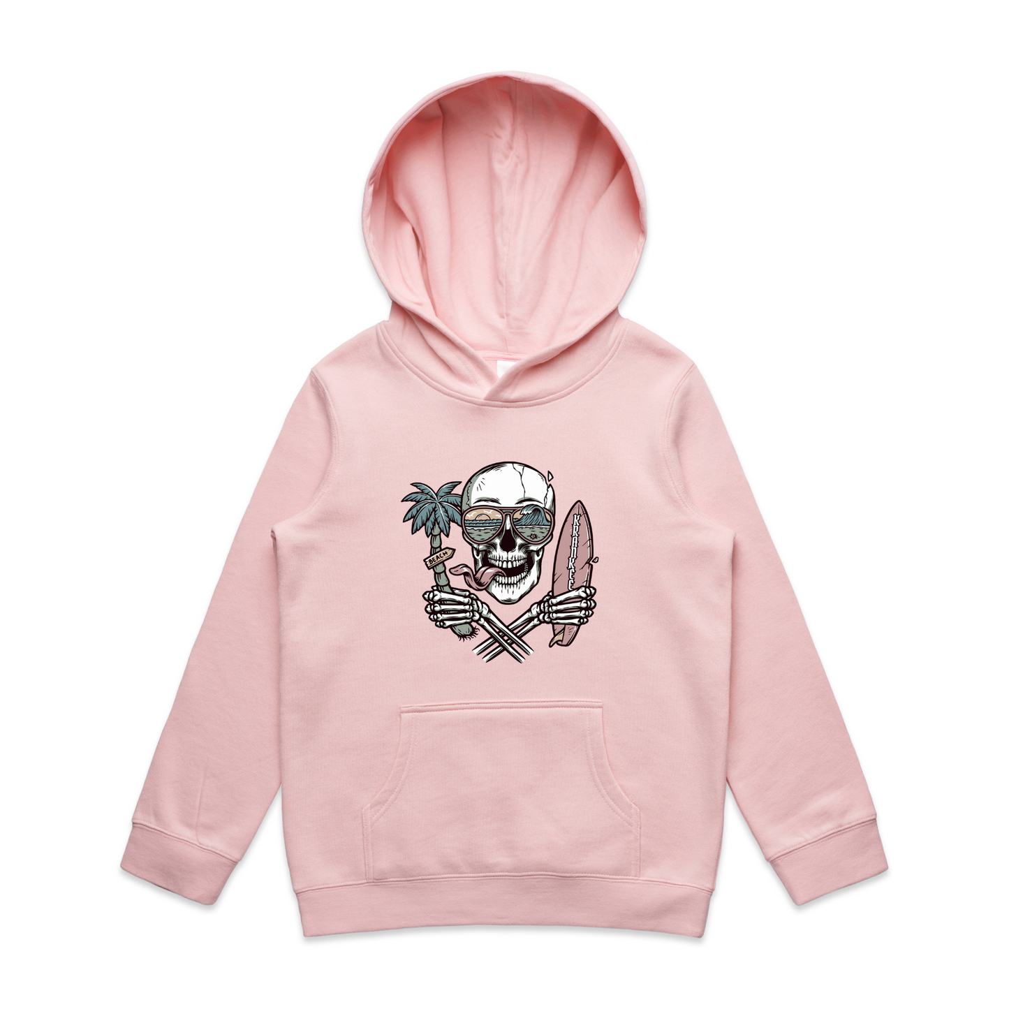 Kids Surf Skull Hoodie