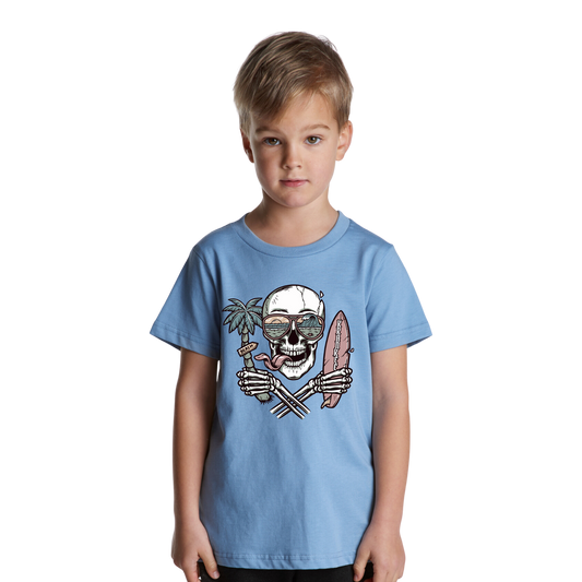 Kids Surf Skull Tee