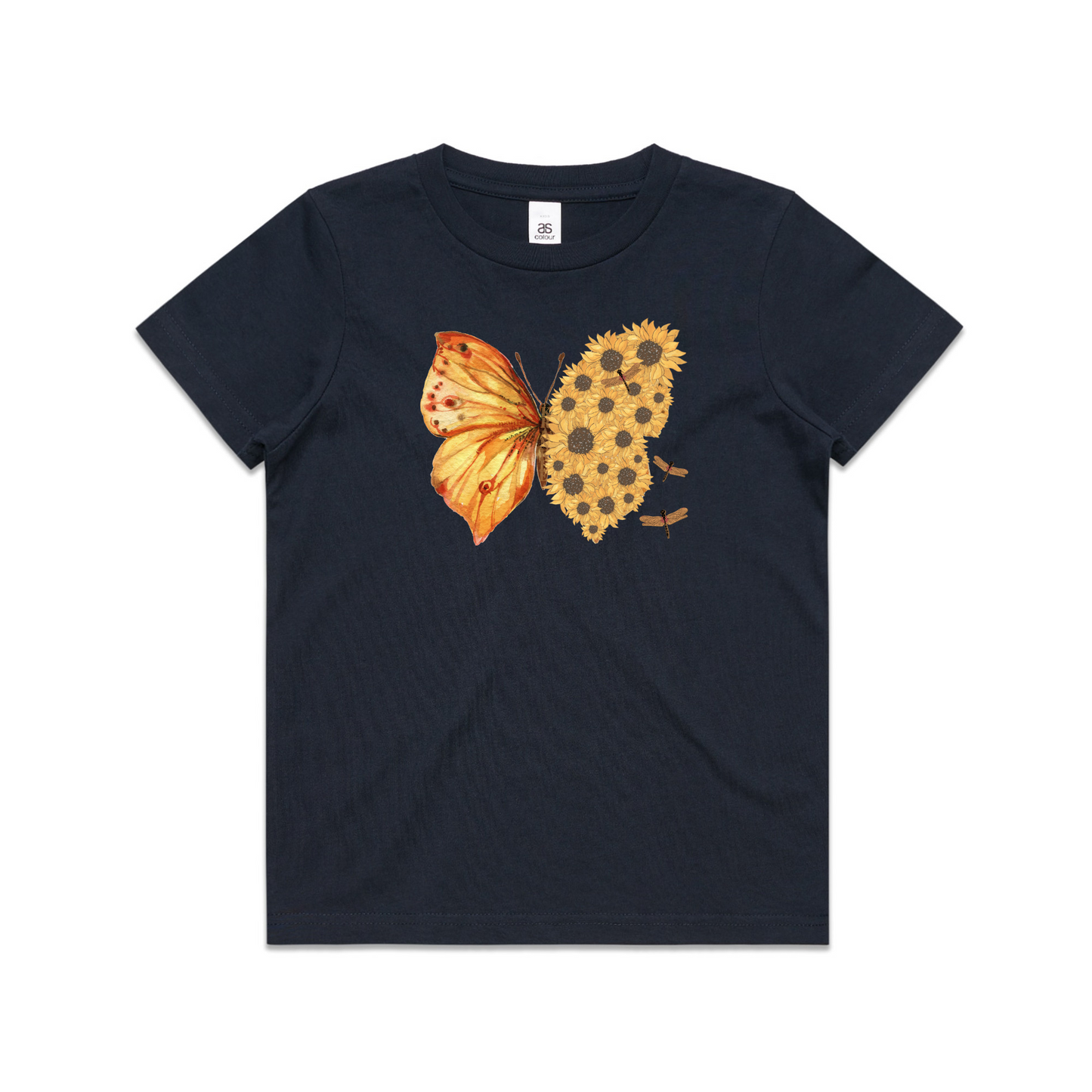 Kids Flutterby Sunflower Tee
